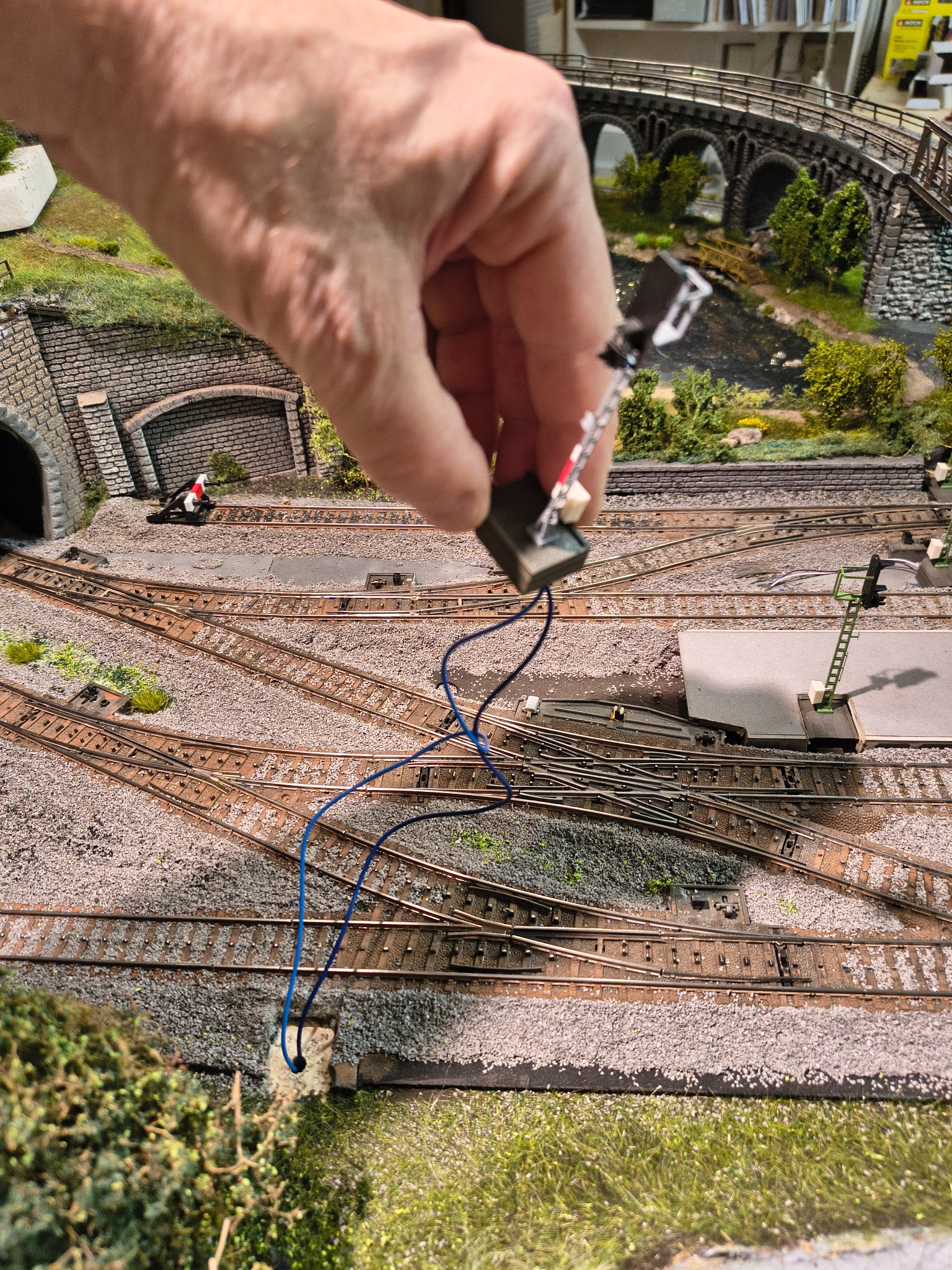 Model railway tracks and signals